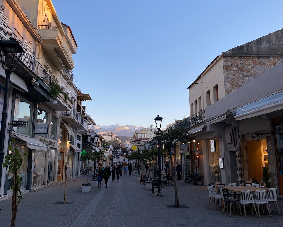 Chania town crete greece 2025 street view